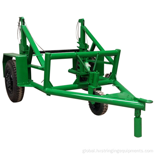 Cable Reel Trailer 3T Cable Drum Reel Carrier Transport Laying Trailer Supplier